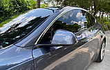 Дефлектори вікон, вітровики хромовані Tesla Model Y 2020- (Autoclover/ Южная Корея), фото 2