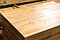 Цільноламельний меблевий щит з ясена (стільниця з ясена) 40 мм, 1200х800 мм, покритий олією, фото 3