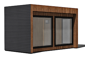 Модульна сауна Thermowood CUBEх2 Подвійний Куб 4,64х2,56м від виробника Thermowood Production