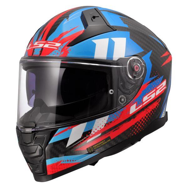 Мотошолом LS2 FF811 Vector II C Tantic Red/Blue