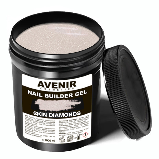 Гель для нарощування Avenir Skin Diamonds (Скін з шимером)  1 кг