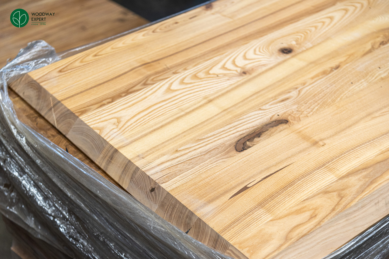 Меблевий щит із дуба цільноламельний (стільниця дубова) 35 мм, 1,2х0,8 м (покритий олією), фото 1