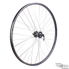 Колесо Velostyle переднє під диск, на втулці Novatec D471SBT, обід AlexRims DP21
