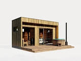 Модульна сауна Thermowood CUBEх2 Подвійний Куб 4,64х2,56м від виробника Thermowood Production, фото 3