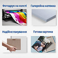 Мотивуюча картина Don't think just do it! Не думай просто зроби це! Мотивація картина в офіс 40х60см, фото 3