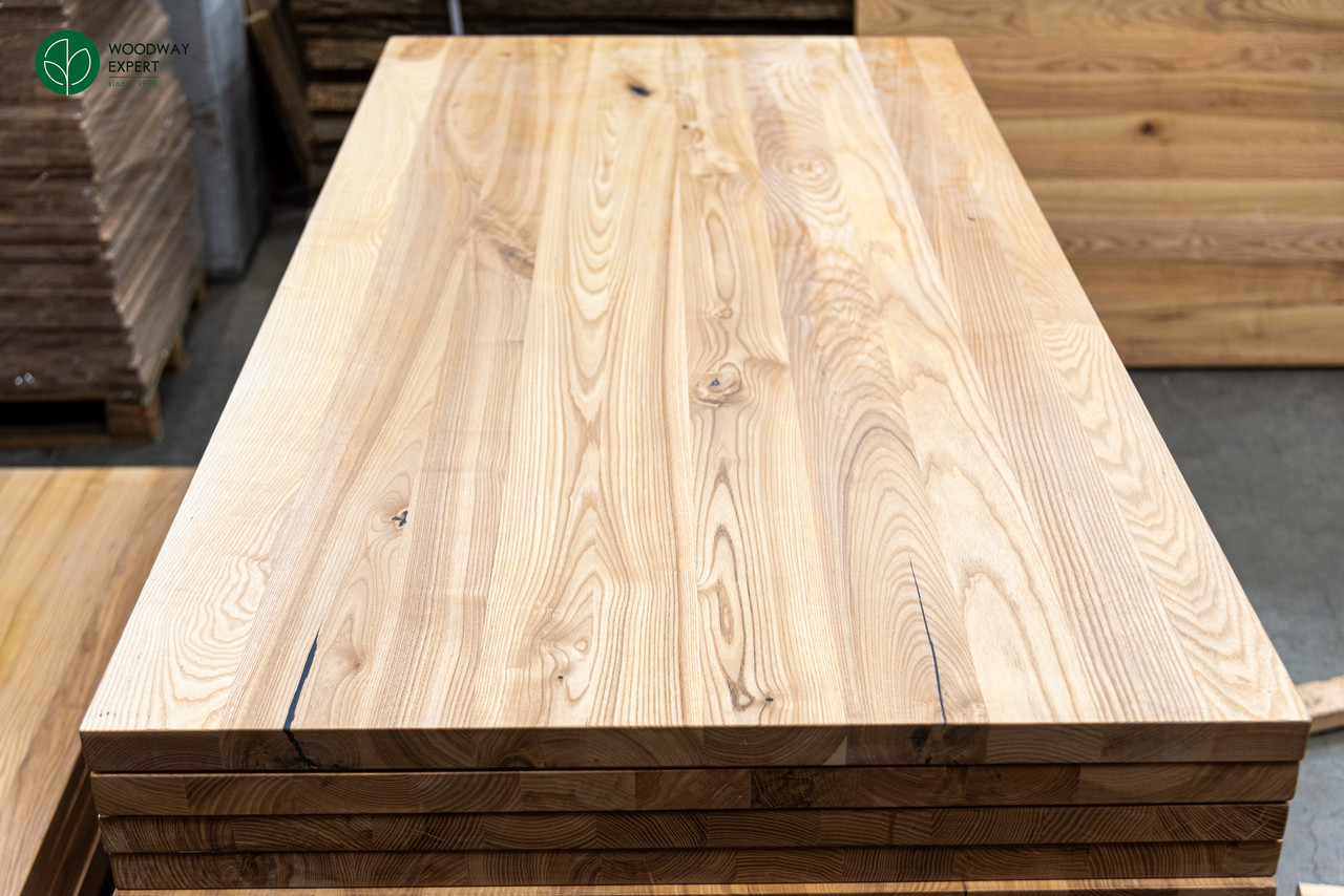 Меблевий щит із ясена цільноламельний (стільниця з ясена) 40 мм, 1.8 х 0.9 м (покритий олією)