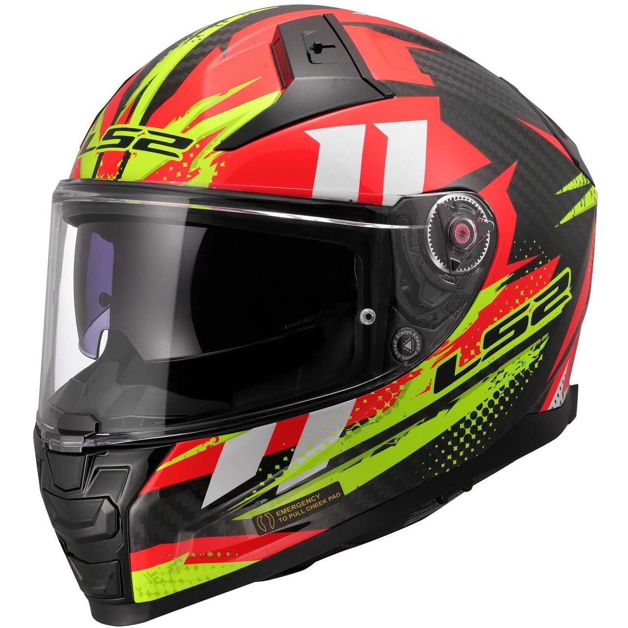 Мотошолом LS2 FF811 Vector II C Tantic Red/Yellow