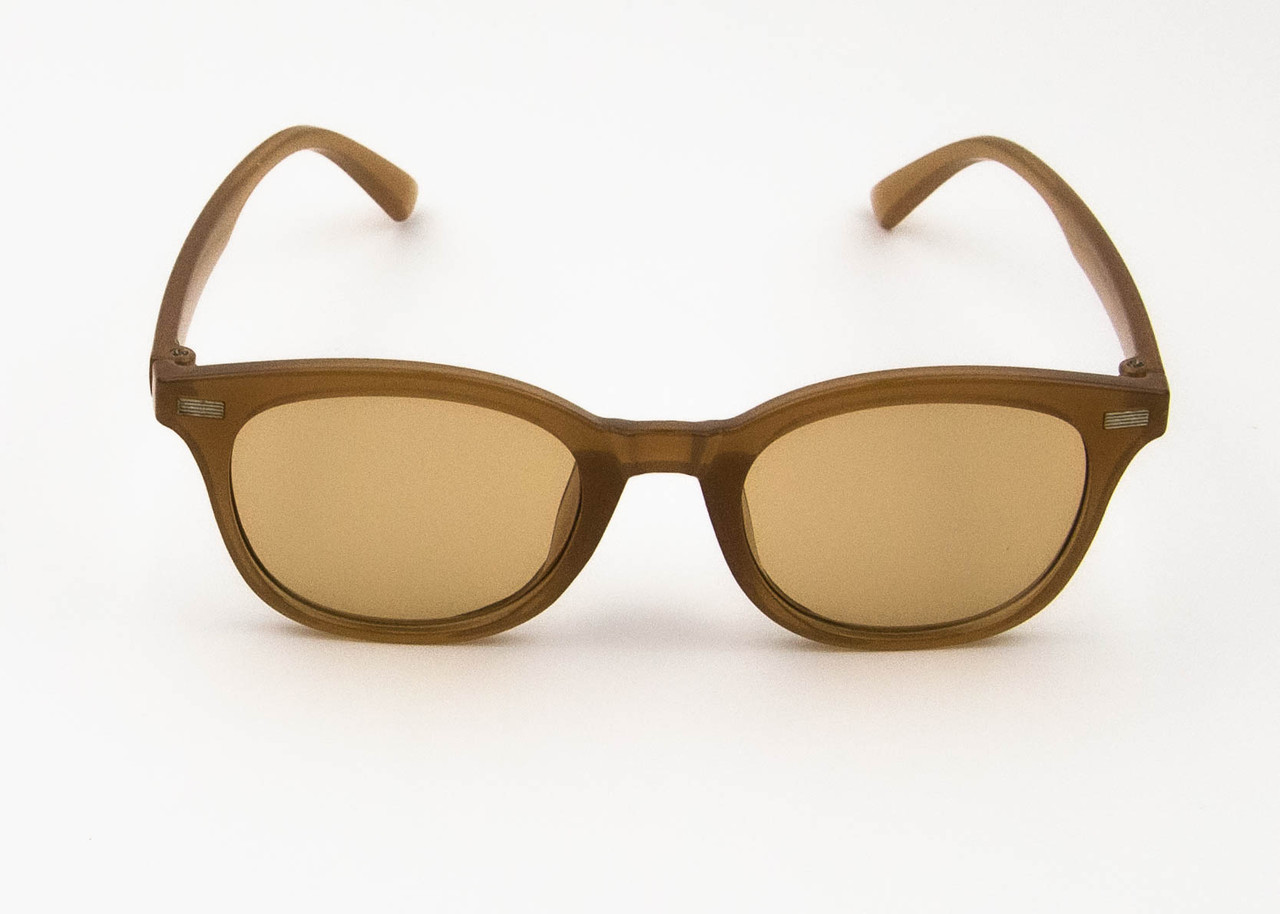 Оптом дитячі модні сонцезахисні окуляри UV400 (арт. 1813) коричневий