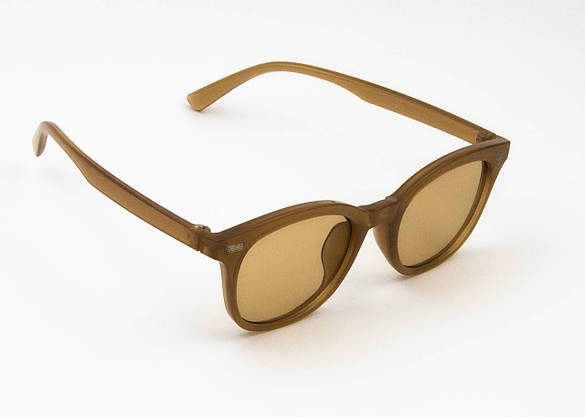 Оптом дитячі модні сонцезахисні окуляри UV400 (арт. 1813) коричневий, фото 2