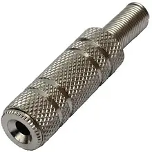 Гніздо 3.5-мм стерео TCOM, металевий корпус, на кабель 1уп-25 шт.