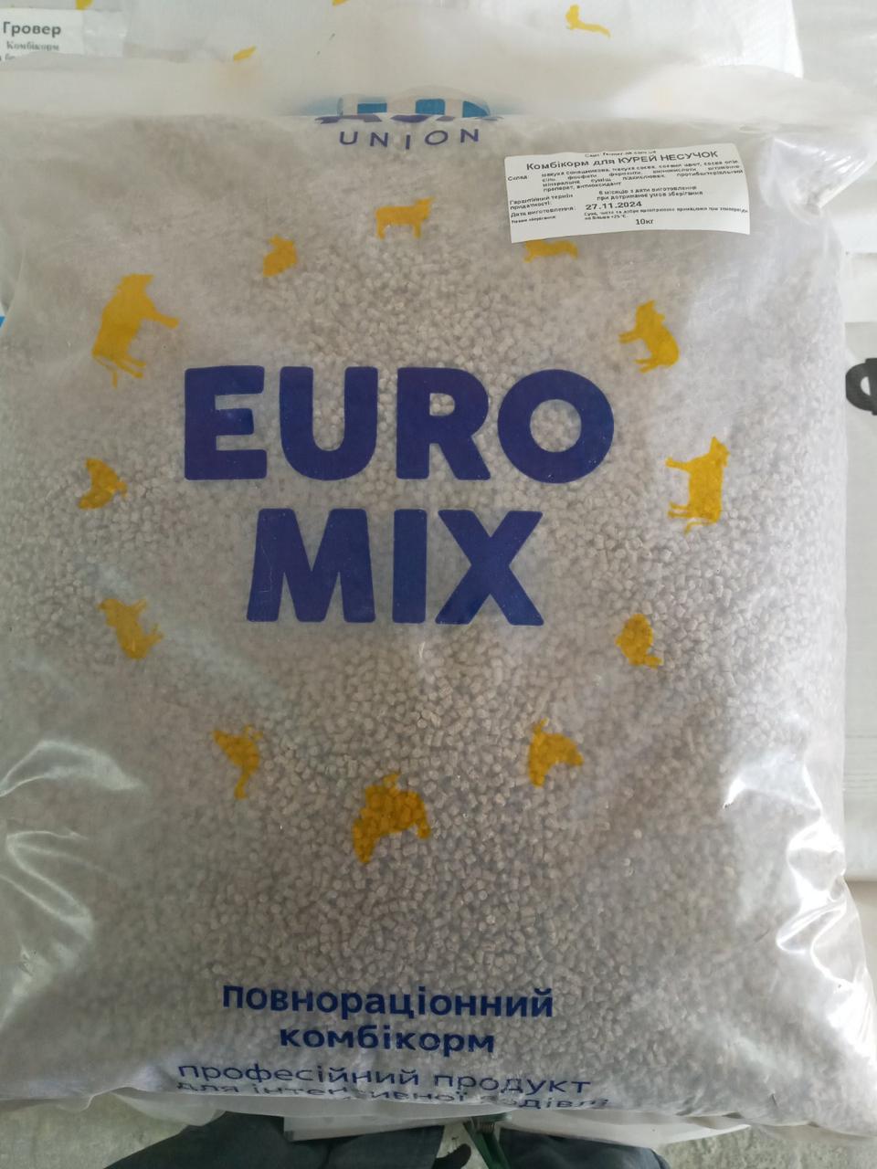 Комбікорм EuroMix для курей, качок, гусей СТАРТ (від 0-8 тижнів)