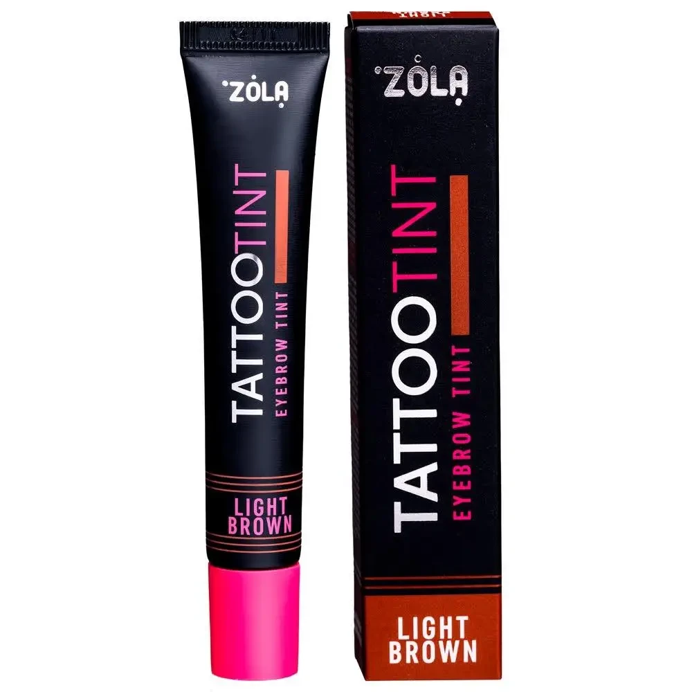 ZOLA Фарба для брів і вій TATTOO TINT, Light Brown