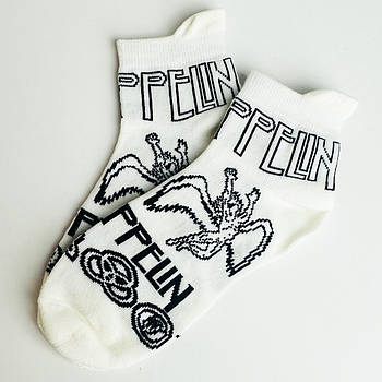 Шкарпетки низькі RWB - Led Zeppelin - ZoSo, white