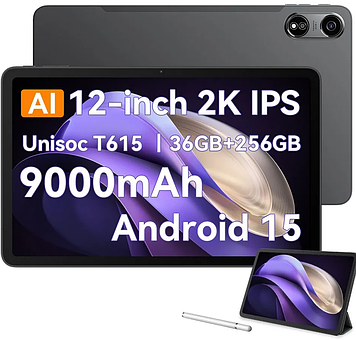 Планшет Blackview OSCAL PAD 100 Grey 12/256GB 4G 9000mAh 12 дюймів Android 15 + чохол, скло, стілус