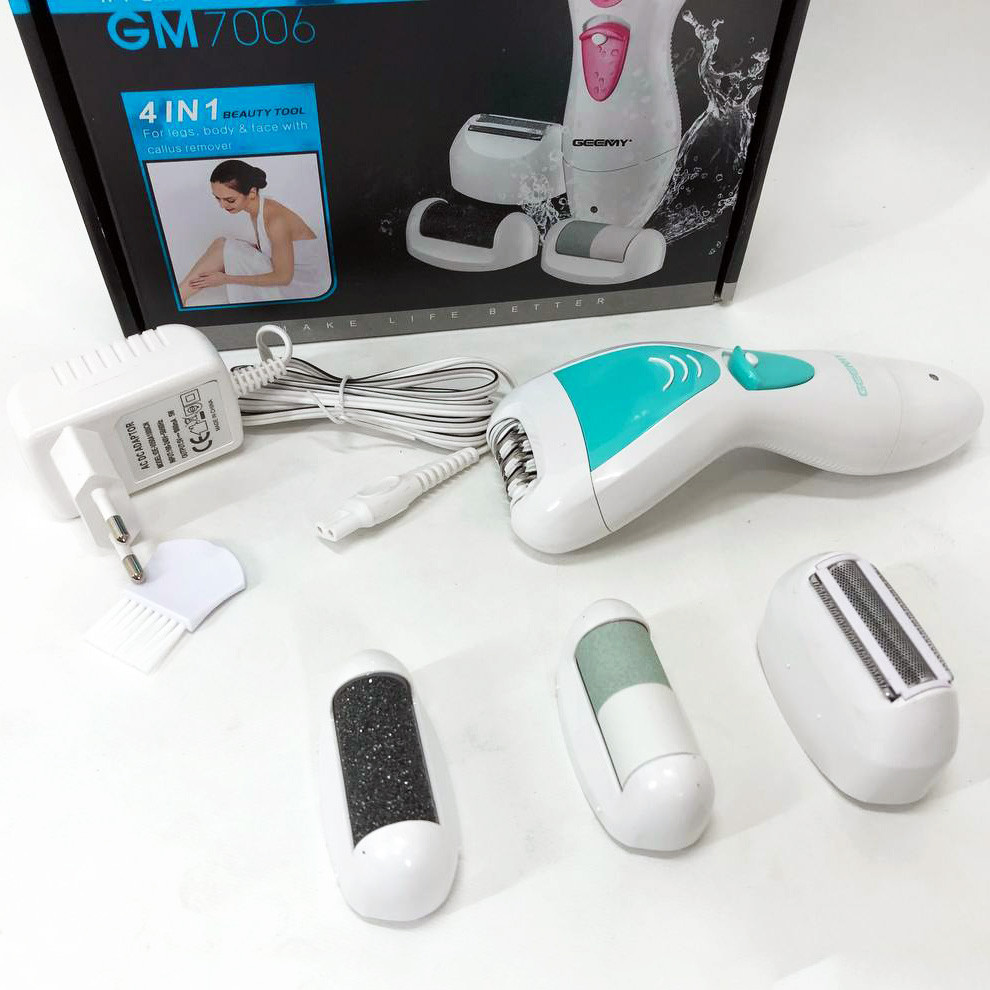 Електрична пемза для п'ят, Електрична пилка пемза, Депілятор для ніг та бікіні Жіночий тример тіла OM-77, фото 1