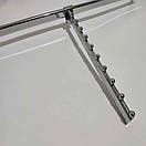 Флейта  на поперечину 12 кульок  45 см овальна хромована, фото 7