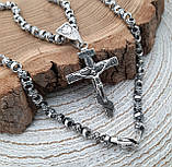 Срібний ланцюжок плетіння Краб, фото 3