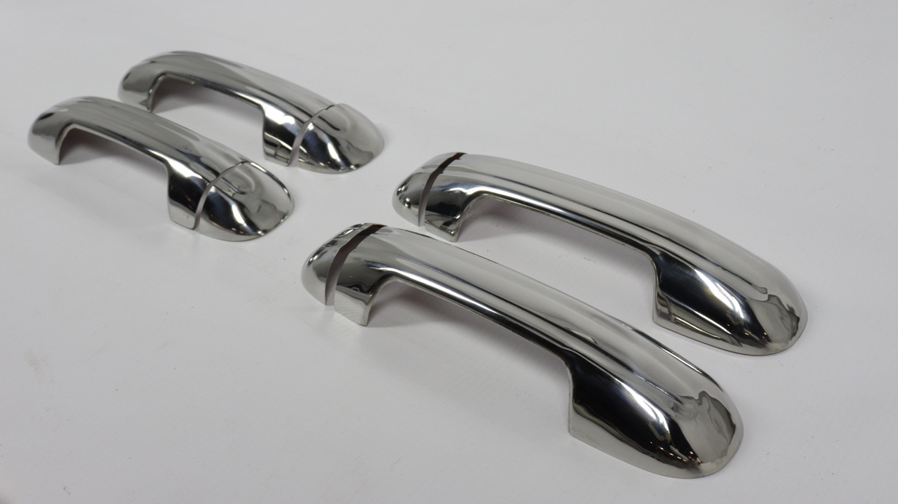 Хром накладки на ручки Ford Connect 2002-2006 (комплект.: 4шт., нерж.), фото 1