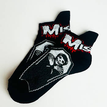 Шкарпетки низькі RWB - Misfits - Coffin, чорні