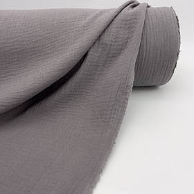 Муслін жатий 2-х "Сірий" 160 см