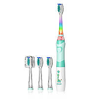 Дитяча електрична звукова зубна щітка Seago SG977 Sonic Green, фото 3