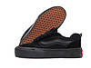 Жіночі кеди платформа Vans Old Skool KNU Platform Black Чорні Кросівки Ванс Олд Скул текстиль платформа демісезон, фото 4