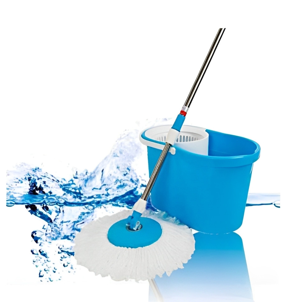 Универсальная швабра с отжимом-центрифугой и ведром Easy Mop “Круглая Швабра”