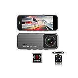 Автомобільний відеореєстратор DVR T701G+ (2 камери) Full HD, фото 7