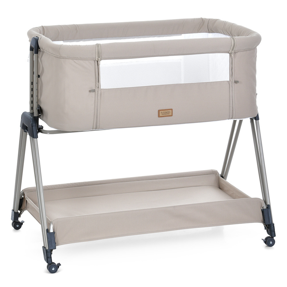 Приставне ліжко для новонароджених EL CAMINO HARMONY ME 1179 Taupe Beige Бежеве, фото 1