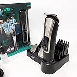 Машинка для стрижки волосся без шуму VGR, Машинка для стрижки волосся хороша підстригання YU-68, фото 7