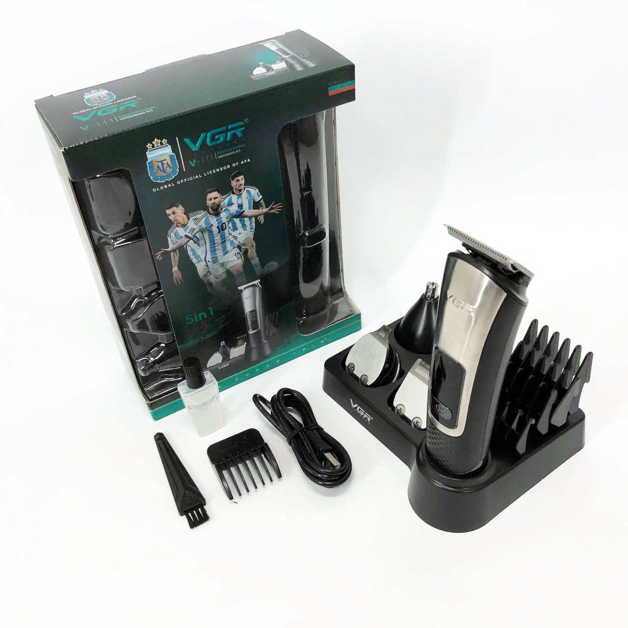 Машинка для стрижки волосся без шуму VGR, Машинка для стрижки волосся хороша підстригання YU-68, фото 1