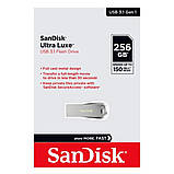 Флеш-накопичувач SanDisk USB 3.1 Ultra Luxe 256Gb (150Mb/s) (SDCZ74-256G-G46), фото 3