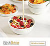Набір з 4 мисок WishDeco 600 мл, для пластівців, супу, порцелянові миски, фото 4