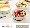 Набір з 4 мисок WishDeco 600 мл, для пластівців, супу, порцелянові миски, фото 6