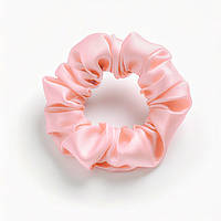 Резинка для волосся шовк пудра