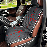 Накидки на передні сидіння CarFashion, модель MONACO FRONT, шоколад/чорний, фото 5