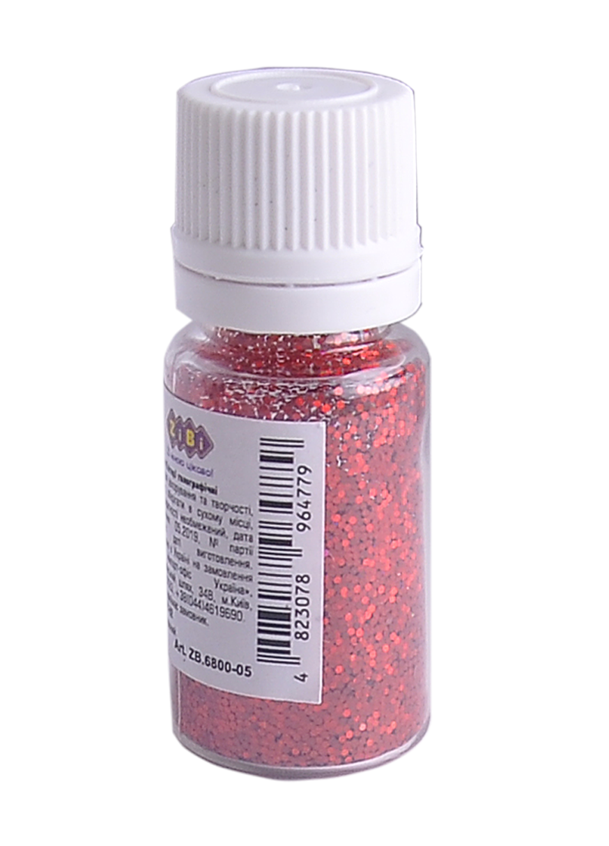 Блискітки (Глітер ГОЛОГРАФІЧНИЙ Червоний 5г) KIDS Line ZB.6800-05