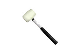 Киянка Intertool 450 г х 65 мм біла ручка метал