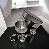 Потужний планетарний кухонний комбайн 3 в 1 міксер тістоміс Zepline неіржавка сталь 3500 Вт із чашею на 6 л, фото 8