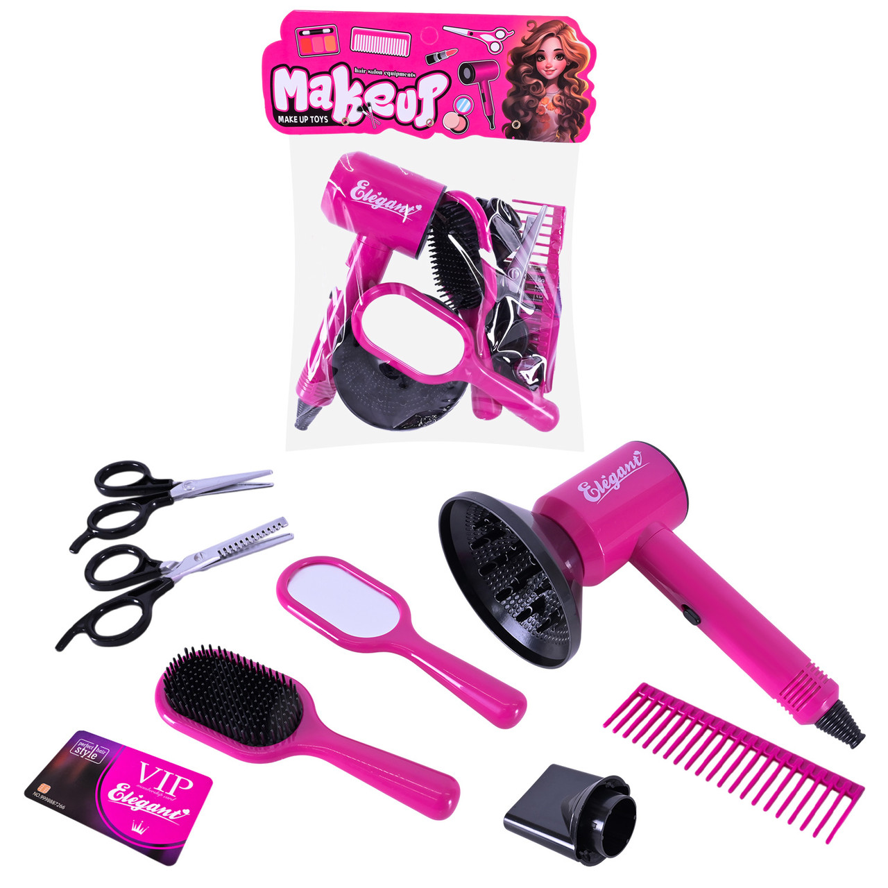 Набір перукаря SP-H-21 з феном та аксесуарами, фото 1