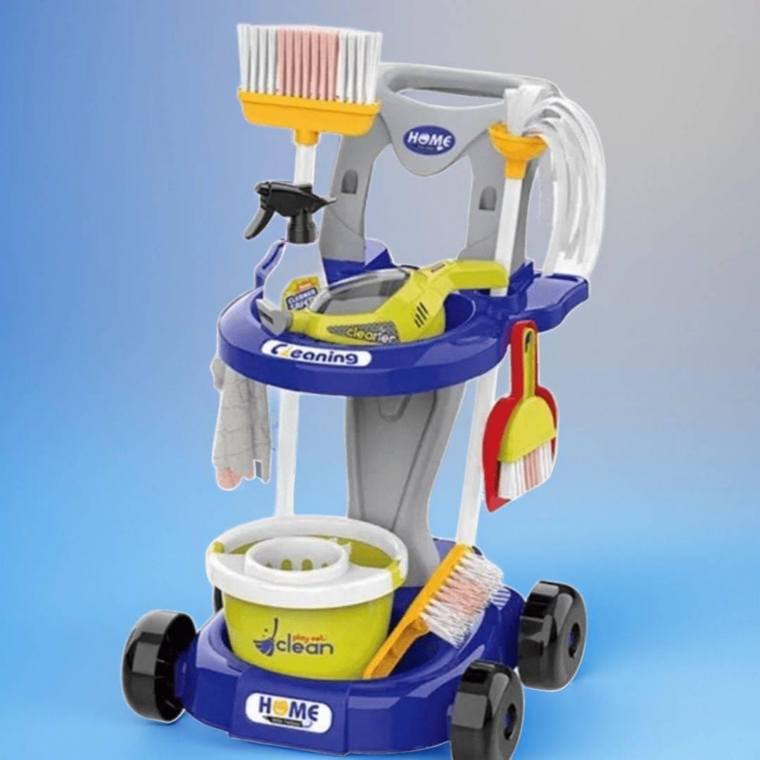 Дитячий ігровий набір для прибирання сюжетно рольова розвиваюча іграшка хлопчику дівчинці 20 предметів звук світло, фото 1