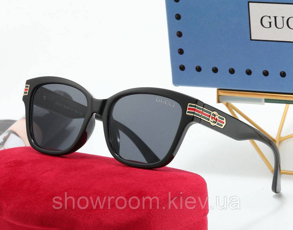 Жіночі якісні сонцезахисні окуляри GG 9642 black