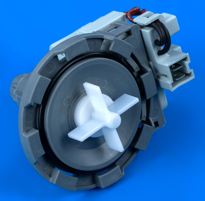 Помпа 30W на 8 засувок із передніми клемами HANYU 9010882 B20-6A01 для пральної машини