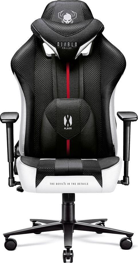 Комп'ютерне крісло для геймера Diablo Chairs X-Player 2.0 White-Black