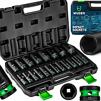 Набор ударных торцевых головок 1/2» 10-38мм Wuber 20шт. (Польша)