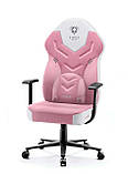 Комп'ютерне крісло для геймера Diablo Chairs X-Gamer 2.0 Normal Size Marshmallow Pink, фото 4