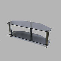 Тумба ТВ зі скла 1100х350х374 Commus Євро New Mini gray-met