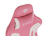 Комп'ютерне крісло для геймера Genesis Nitro 710 Pink/White, фото 10