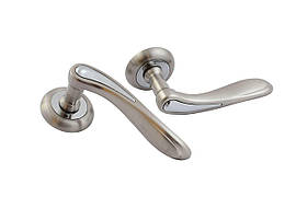 Ручка на розетці Sofia AF1-H257 SN/PC (сатин/хром)