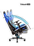 Комп'ютерне крісло для геймера Diablo Chairs X-Player 2.0 Normal Size Black/Blue, фото 5